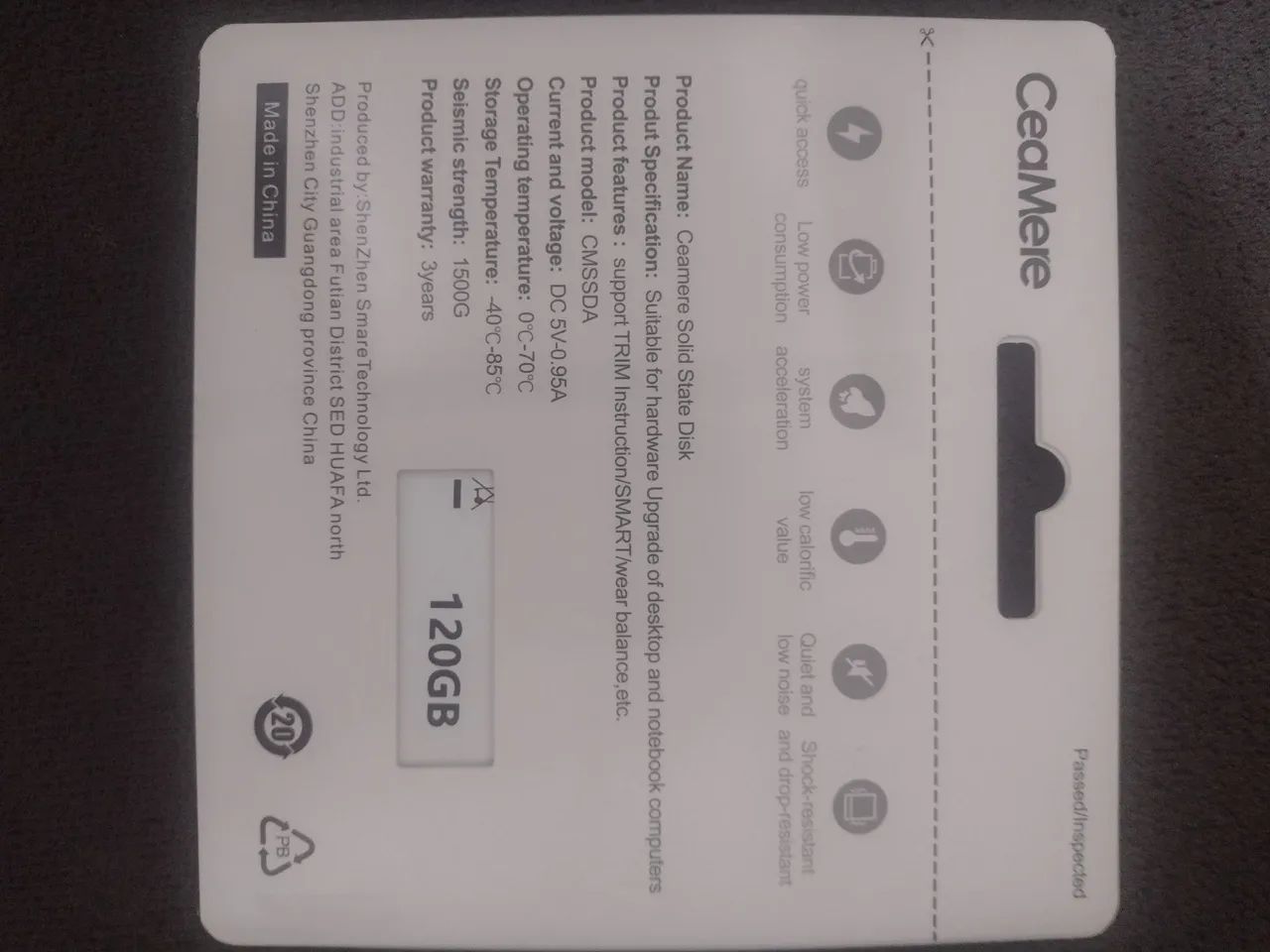 SSD 480GB e 120 GB barato