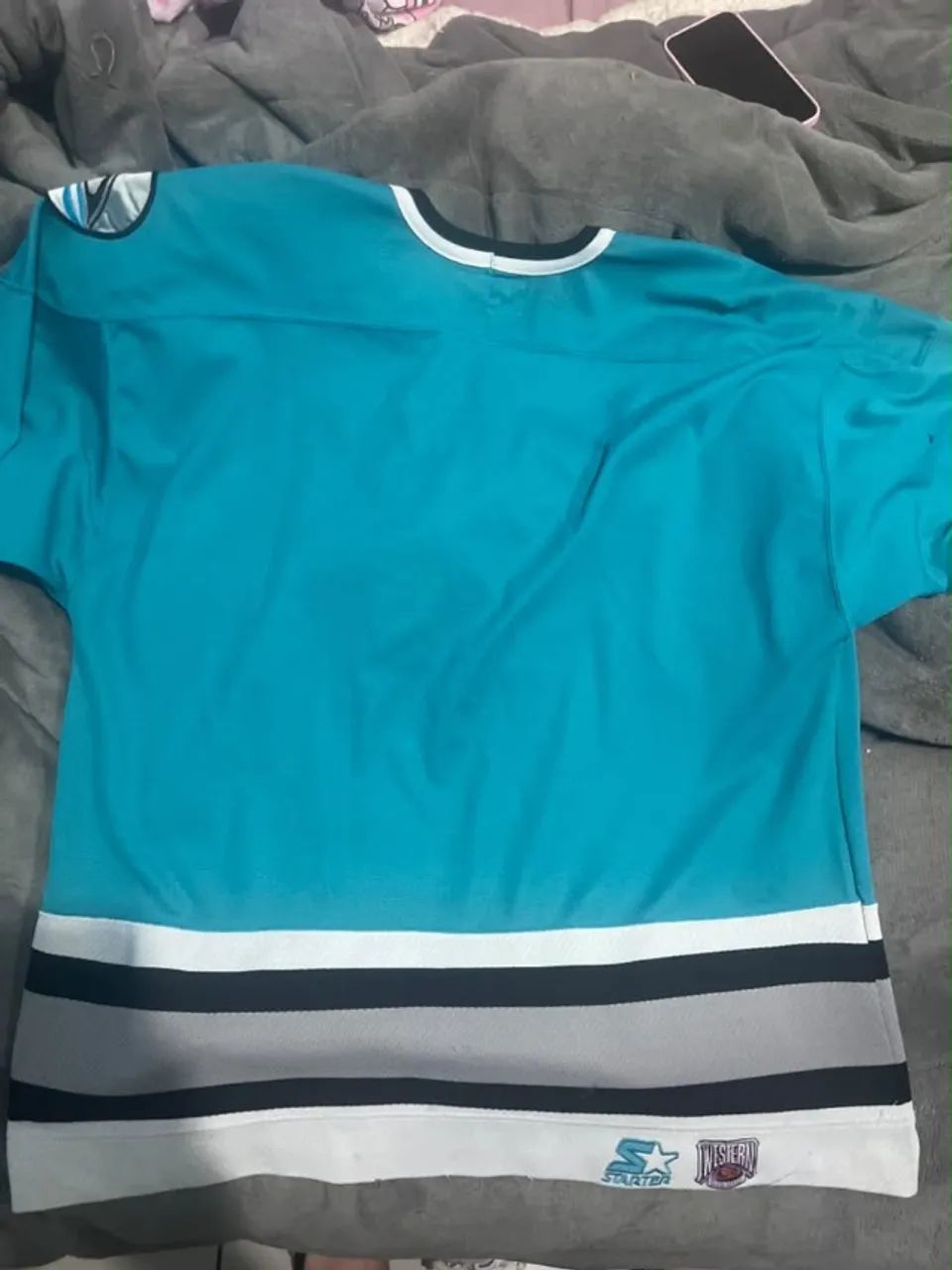 Jersey Vintage 90s San Jose Sharks NHL Starter Original XL - Anos