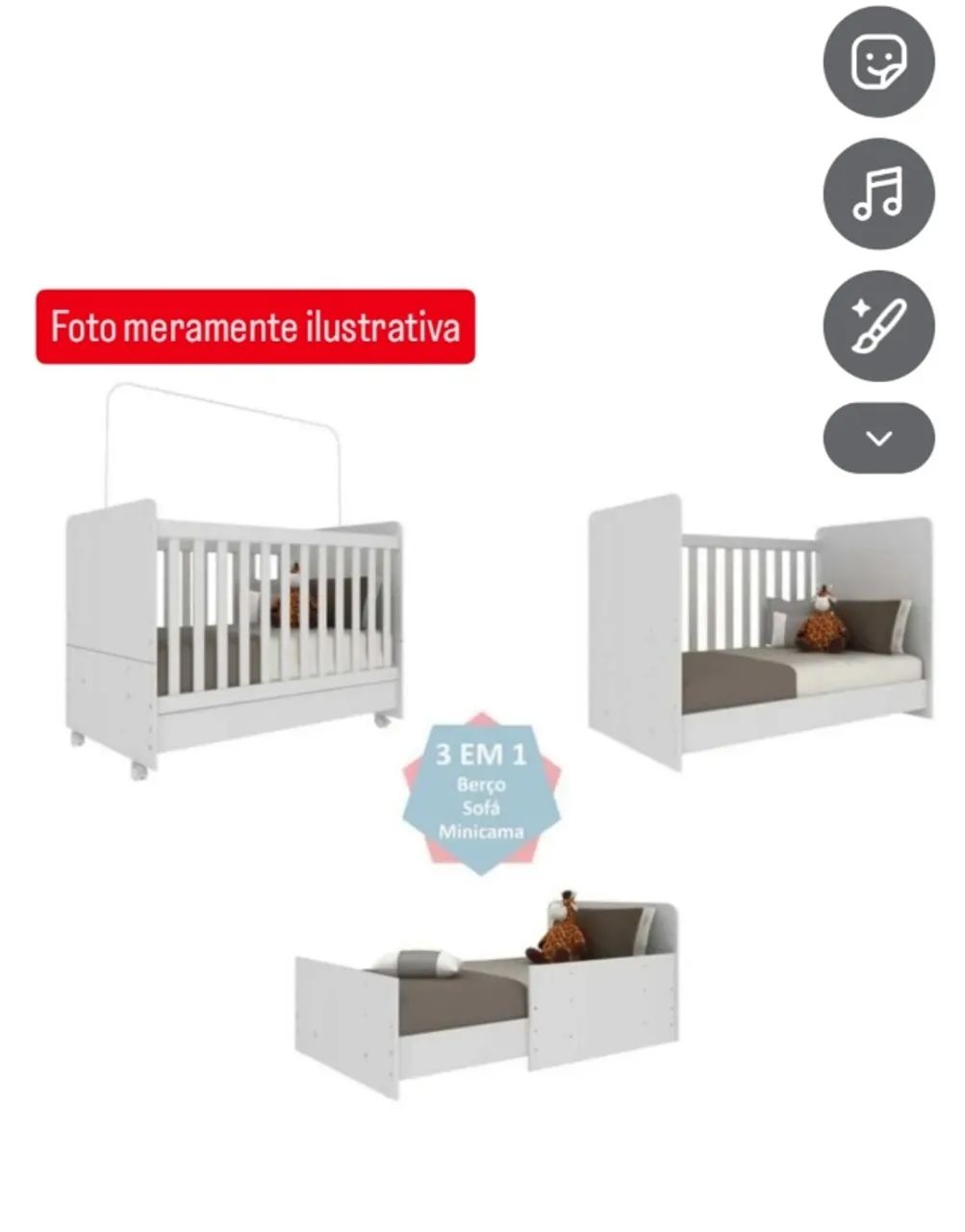 Berço 3 em 1