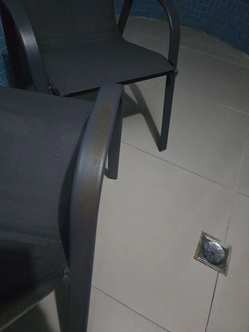 2 Cadeiras Aço Varanda Cinza - Foto 5