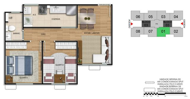 Rio Oceane - 41m² a 45m² - Campo Grande, RJ - - Foto 18