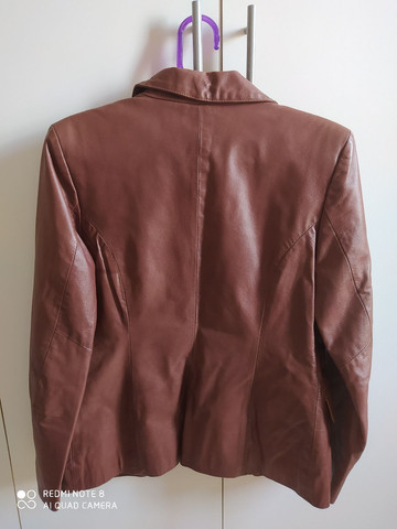 blazer feminino de couro legitimo