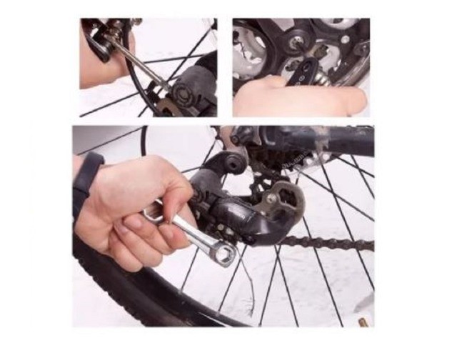 Kit de ferramentas com 8 itens para reparos de byke - Foto 4