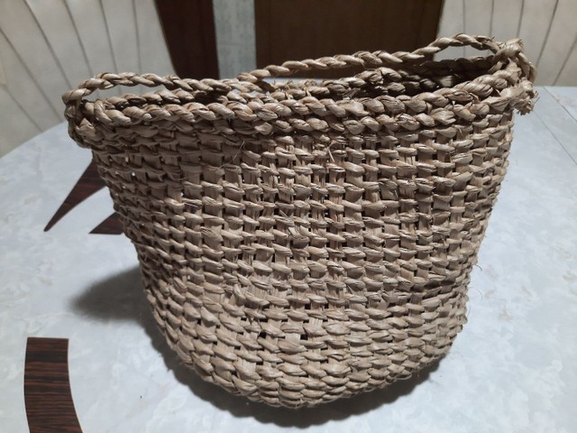 Bolsa moda Praia e Piscina de Palha Rústica.  Vintage .  - Foto 4