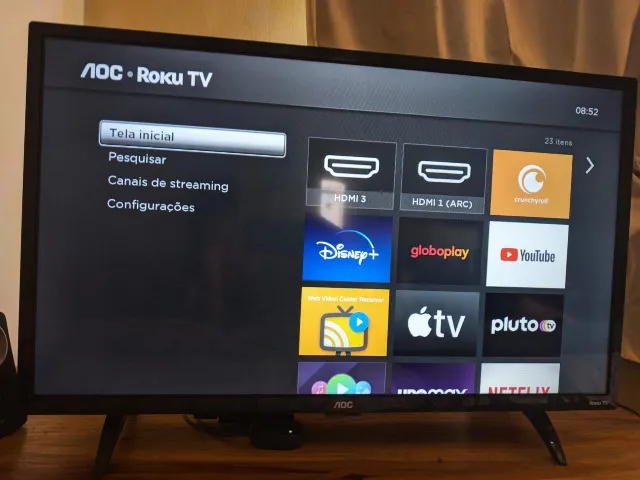 Smart TV LED 32 HD Roku WiFi HDMI 32S5135/78G - AOC - Info Store