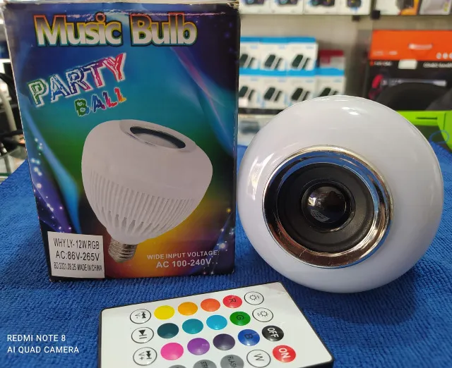 Como Funciona Lampada Colorida Music Bulb Party Ball Bluetooth 