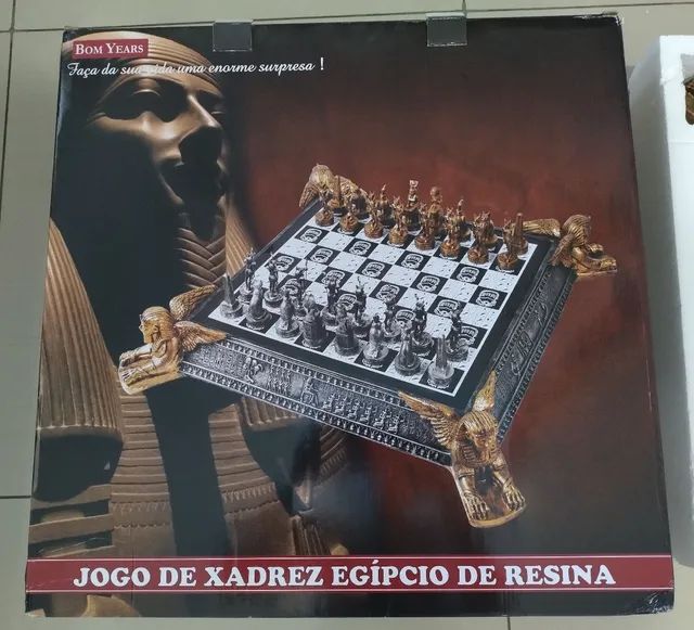 Peças de Resina p/ Jogo de Xadrez Império Egípcio - Verito - Jogo