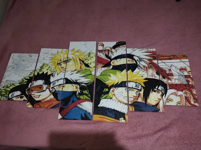 Quadro Com Moldura Kakashi Hatake - Ninja Anime Naruto em Promoção