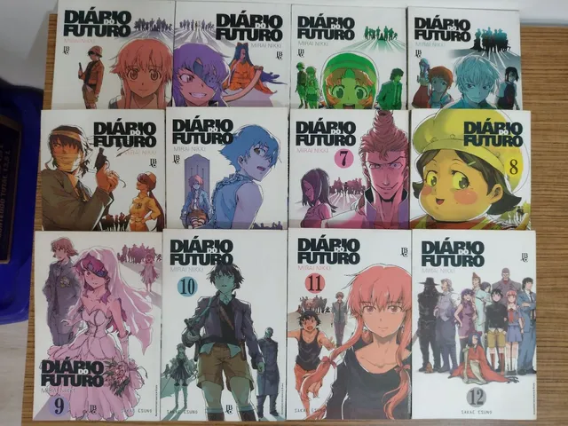 Kit 2 Mangás Diário Do Futuro Mirai Nikki Vol 8 E 9 Lacrados