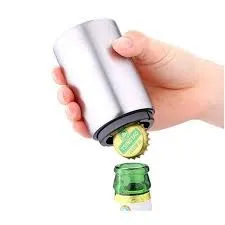 Abridor De Garrafas De Cerveja Automático, Ímã, Aço Inoxidável,