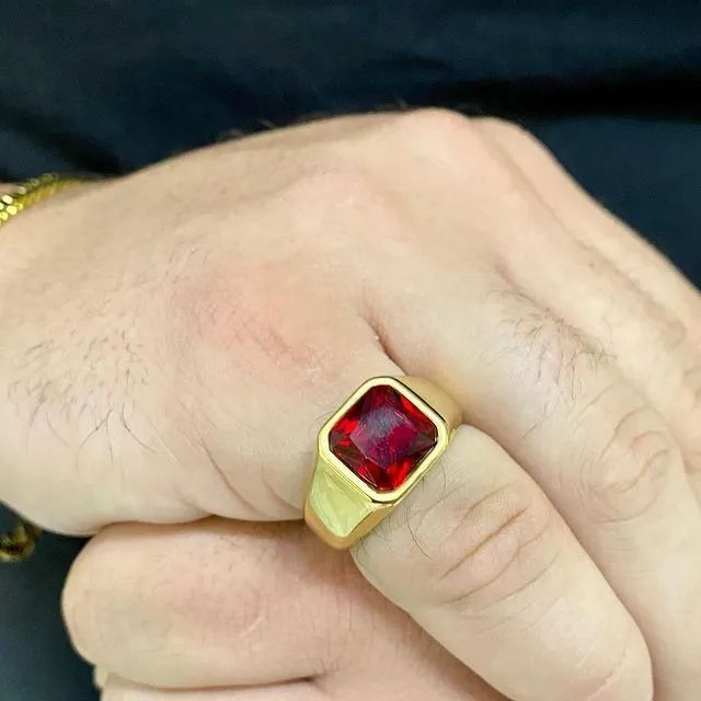 ANEIS MASCULINOS EM AÇO - Foto 4