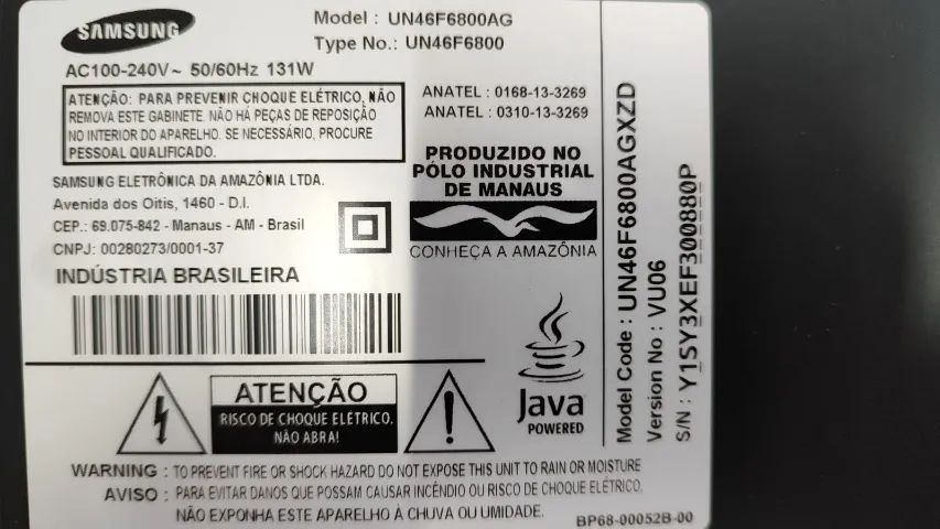 Placa Tcon Tcom Un46f6800 (Usada em perfeito estado)  - Foto 4