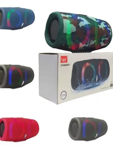 Caixa de Som Bluetooth Charge 5 Com Led RGB Nova  - Foto 2