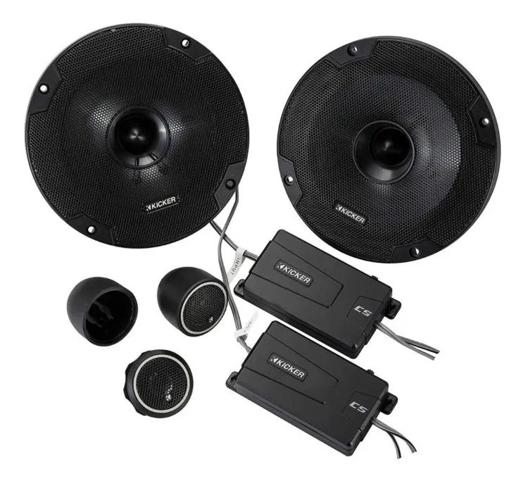 Auto falante KICKER 2 vias 6.5 polegadas novo 100 W RMS 