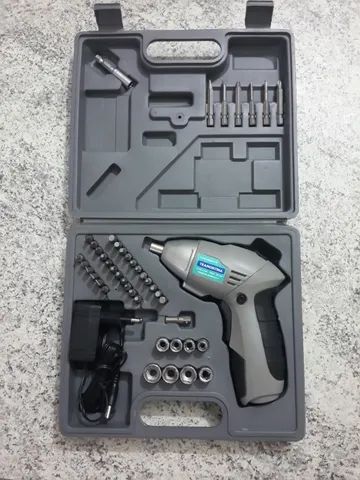 Parafusadeira Tramontina a Bateria 3,6V com 46 Peças
