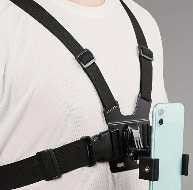 Suporte peitoral universal Celular e GoPro 