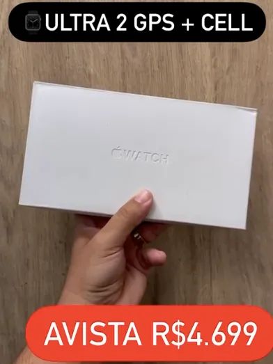 Apple Watch Ultra 2 de 49MM GPS + Celular lacrado com garantia de 1 ano apple. Somos Loja!