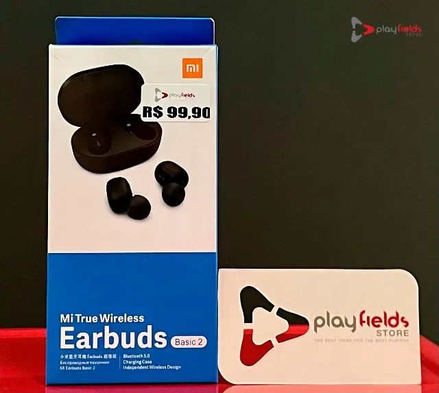 Xiaomi EarBuds True Wireless - Black -  Produto Novo, Lacrado com Garantia