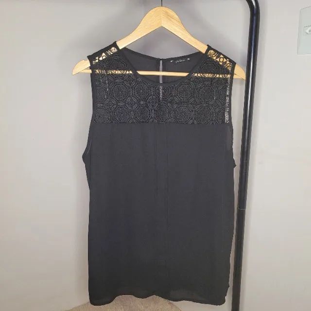 Blusa feminina preta - Tamanho 46
