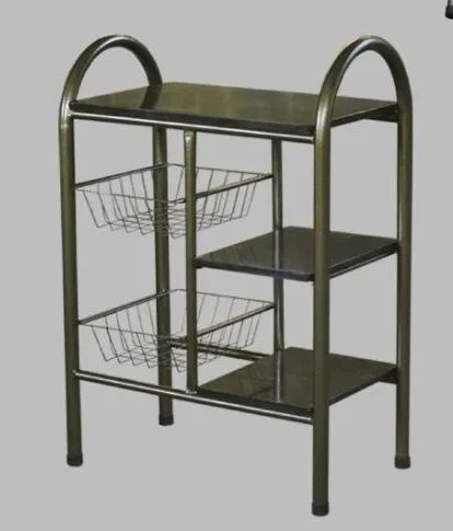 Fruteira Tubular Média Prateleira Granito 2 Cestos. Produto Novo Direto de Fábrica.