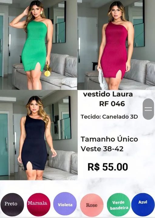 Vestidos e conjuntos no canelado premium 3D  - Foto 2