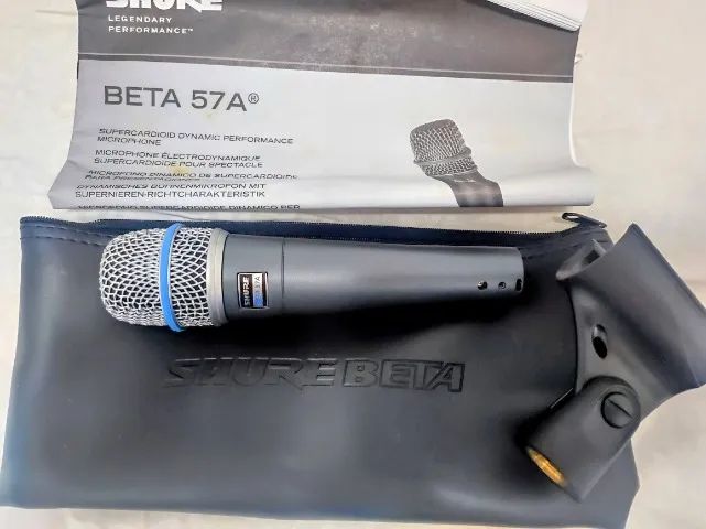 Microfone Shure Beta SM57-A - Instrumentos musicais - Pitangueiras