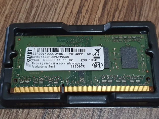Memória para Note DDR3L, 2gb Smart