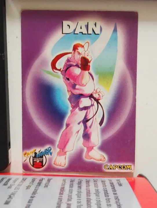 Dan Card Capcom super street Fighter 2 Anos 90 fliperama