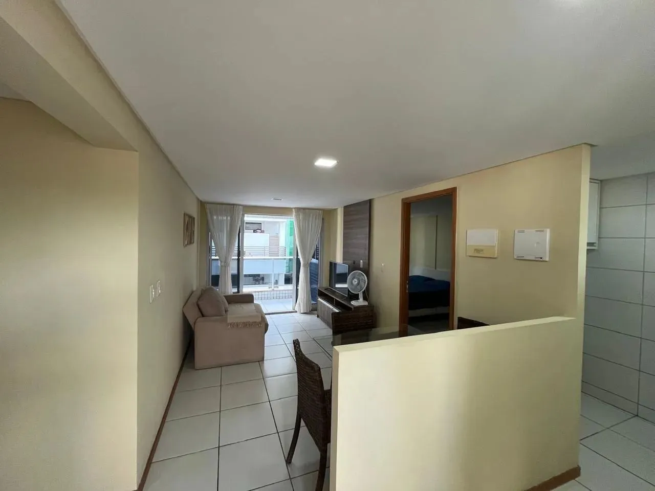 flat com 1 Quarto beira mar do Cabo Branco (mobiliário)