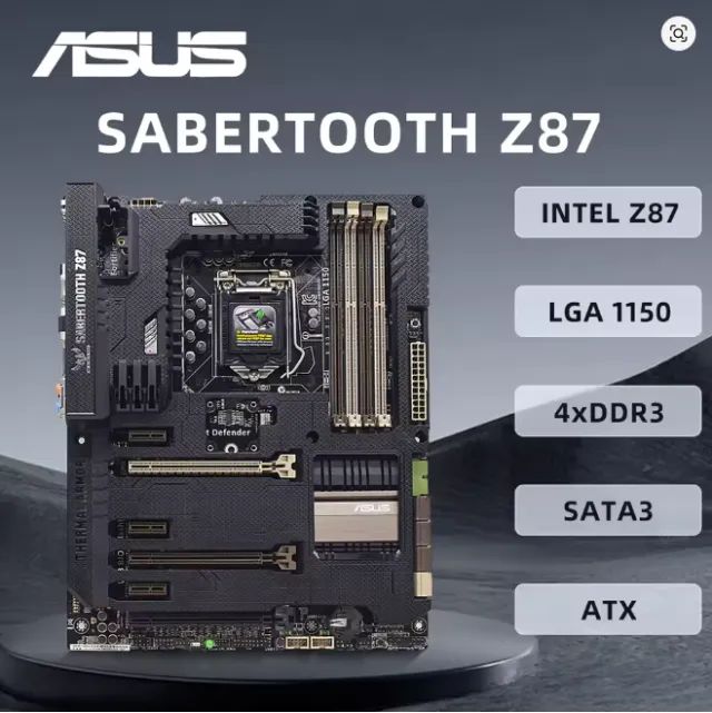 Kit XEON 1270 v3 + placa mãe ASUS Z87 DDR3 com 32 gigas de memoria