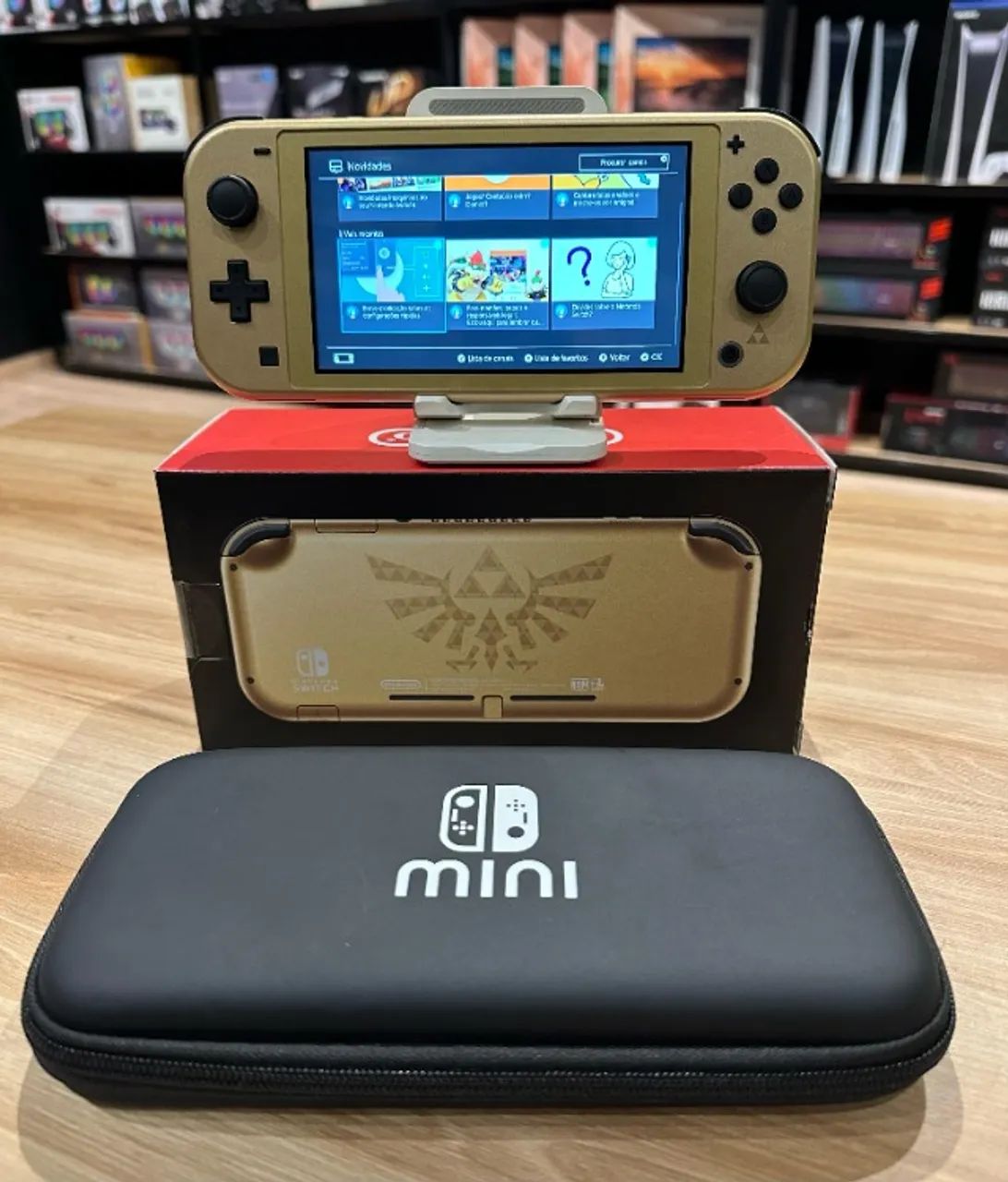 Nintendo, Console, Switch Lite Zelda edition - Seminovo (Loja Física)