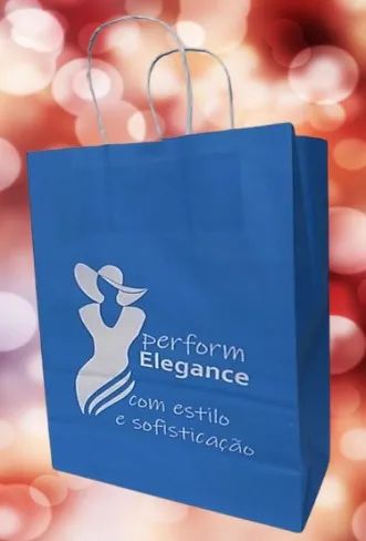 Sacolas de papel Kraft Personalizada - Foto 3