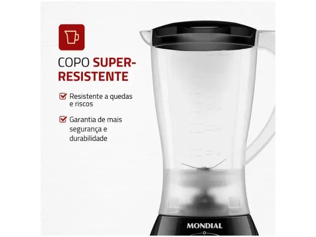 Liquidificador Mondial Easy Power 550W - Novo, Potente e com Garantia! - Foto 2