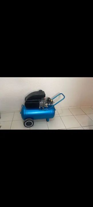 Compressor de ar tekna 50 litros para pintura - Foto 3