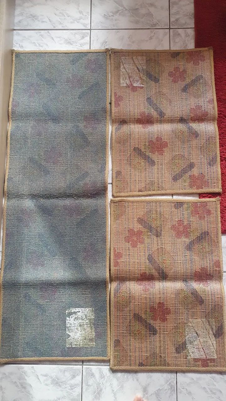 Jogo de Tapetes 3 Peças - Flores e Vasos - Foto 4