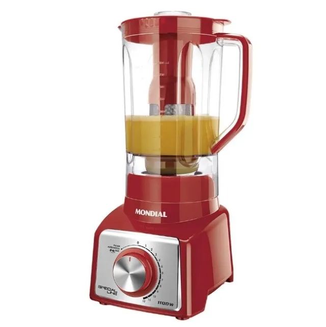 Liquidificador Mondial Special Line Inox Red, 1100W, 3Litros,12 Vel. c/filtro -110V (NOVO) - Foto 3