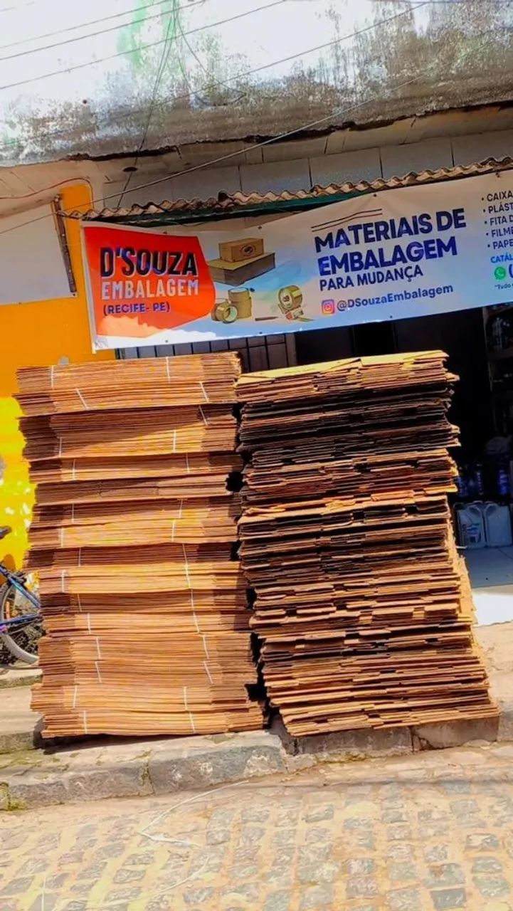 Caixas fibrasa Grande Recicladas 60x40x60cm  - Foto 4
