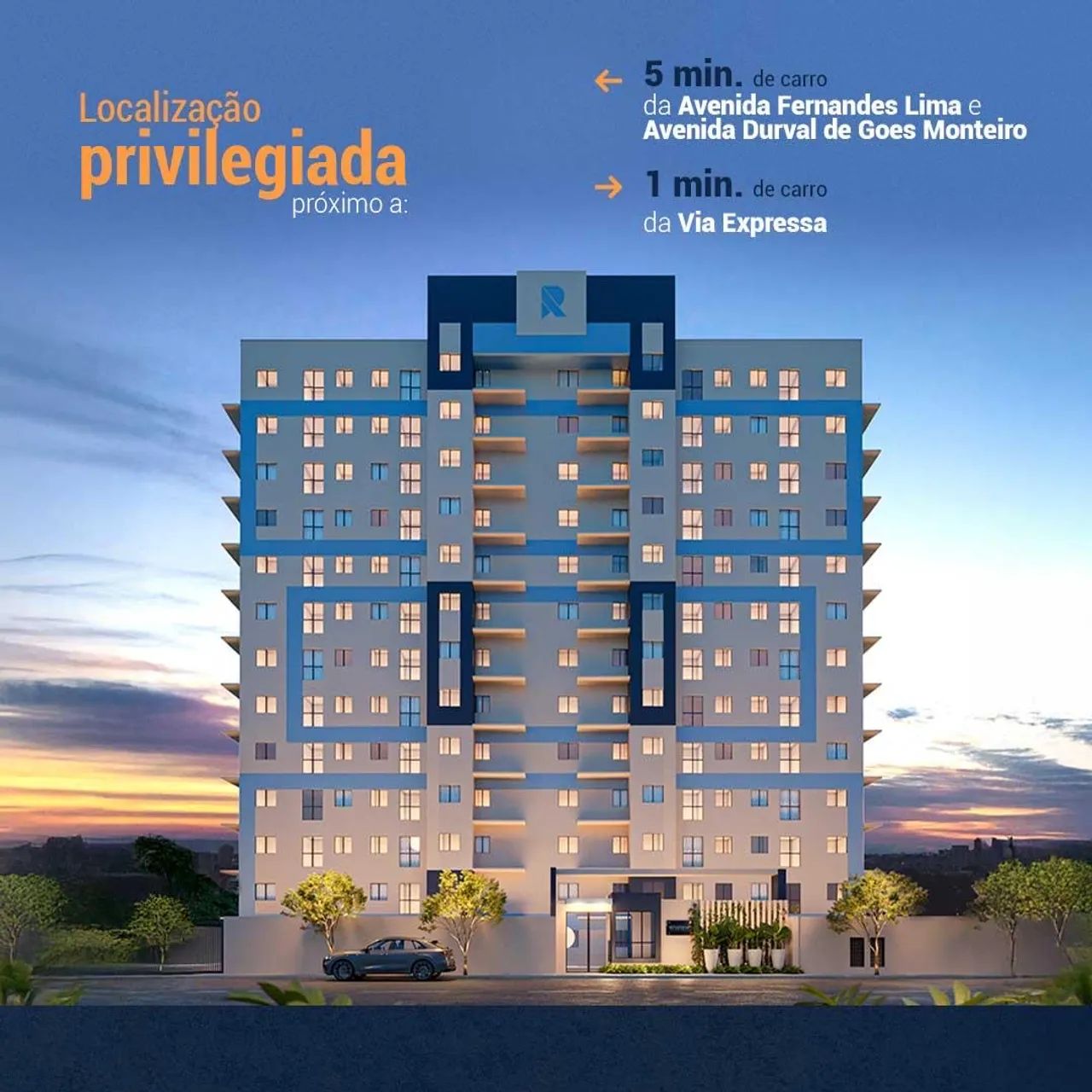 Com fácil acesso 2/4 suite e varanda  - Foto 2