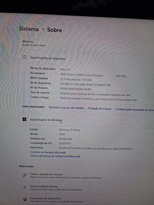 PC Gamer Ryzen 4500 / Rx 6650xt / 512gb - Foto 4