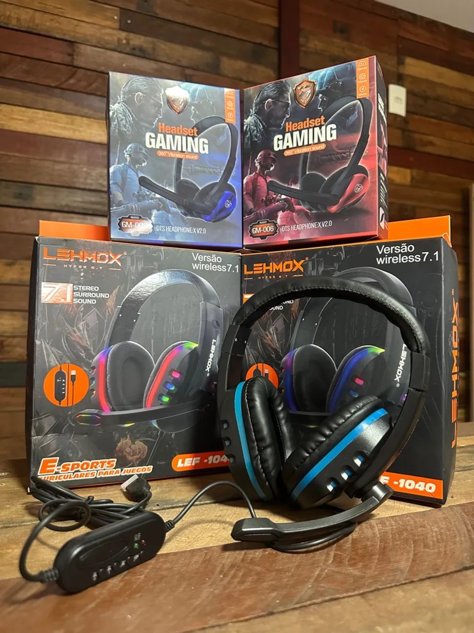Headset Gamer PS4 XBOX PS5 PC LEHMOX e Outros Modelos