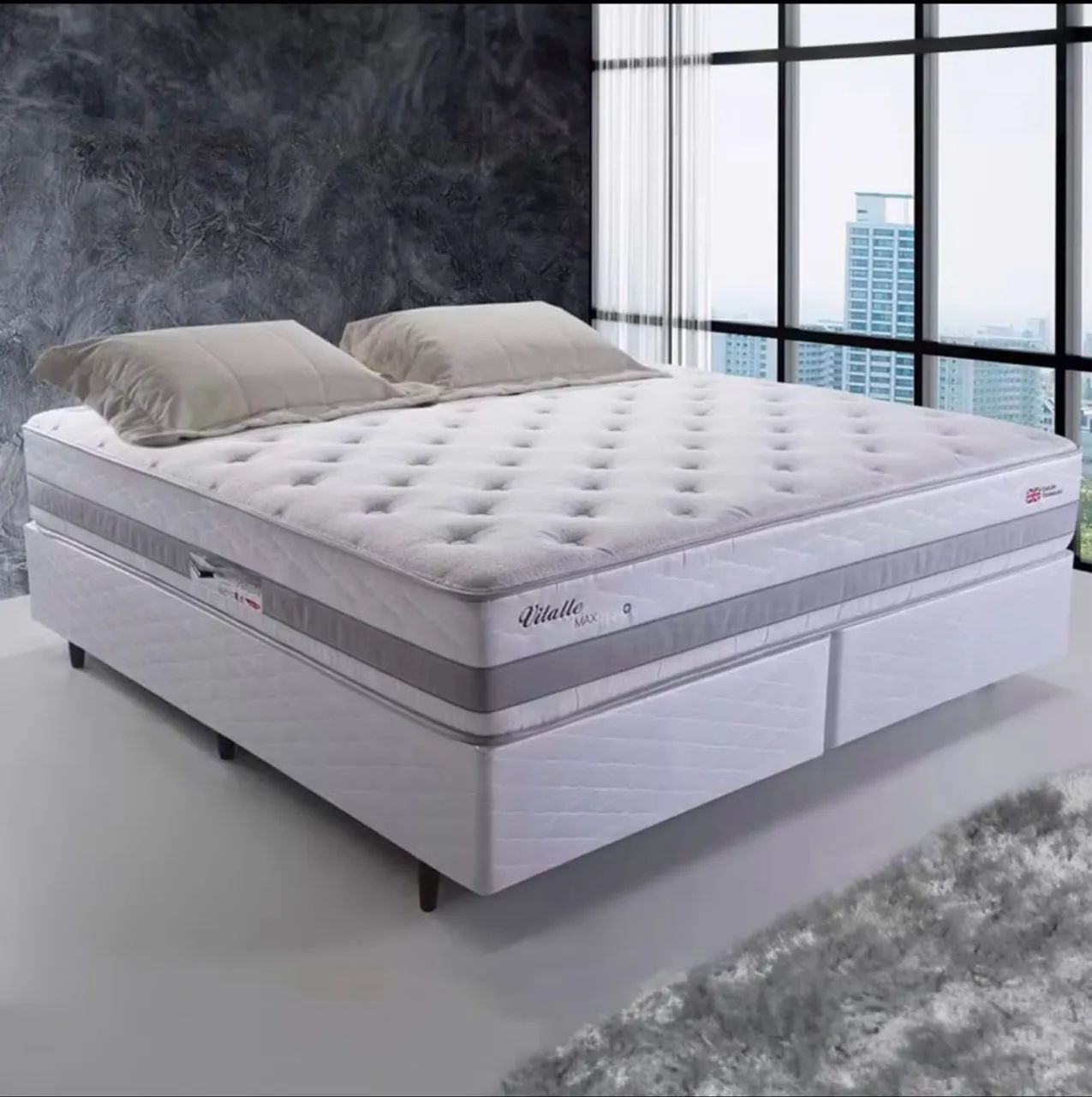 Cama king size ortobom 