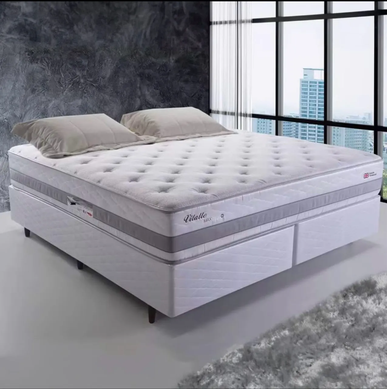 Cama king size ortobom