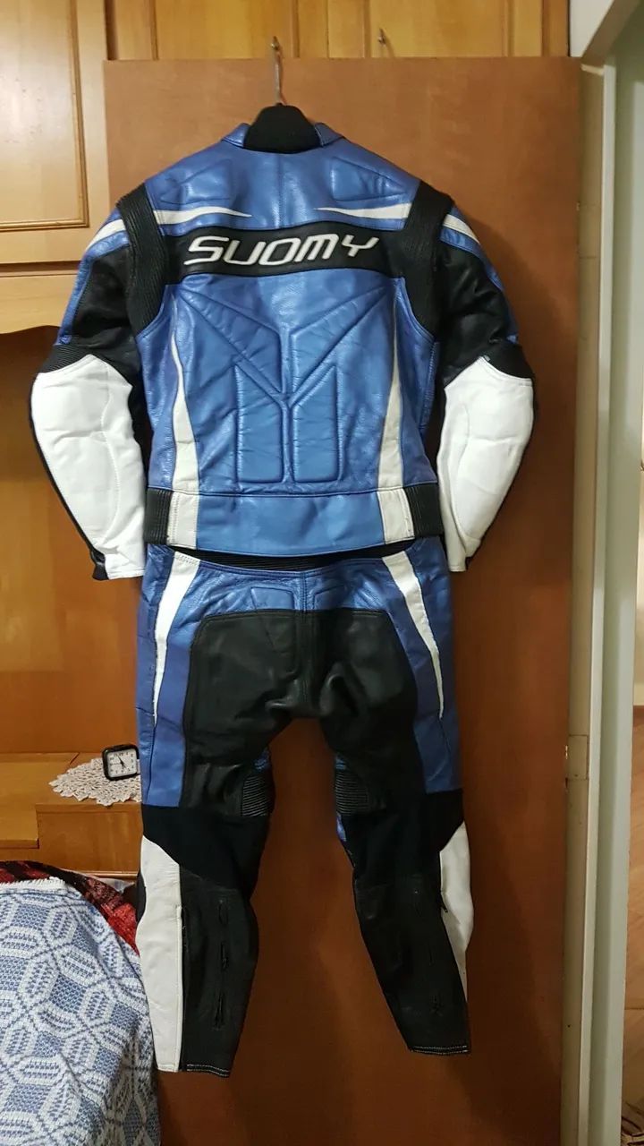Macacão em couro legítimo p/motociclista de alta qualidade e performance  - Foto 4