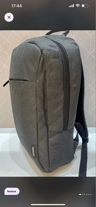 Mochila Lenovo Cinza - Foto 3