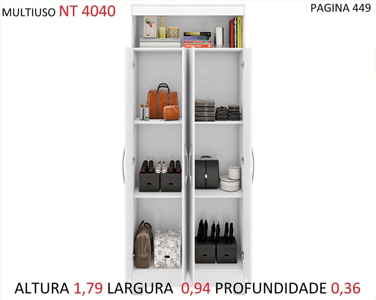 Guarda-Roupa Multiuso NT 4040 - Elegância e Organização - Foto 2