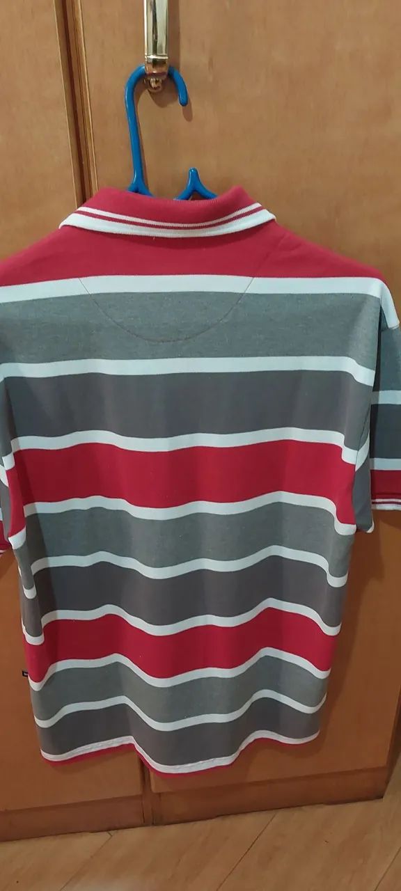 Camisa Polo Listrada Pool Original M - Foto 3