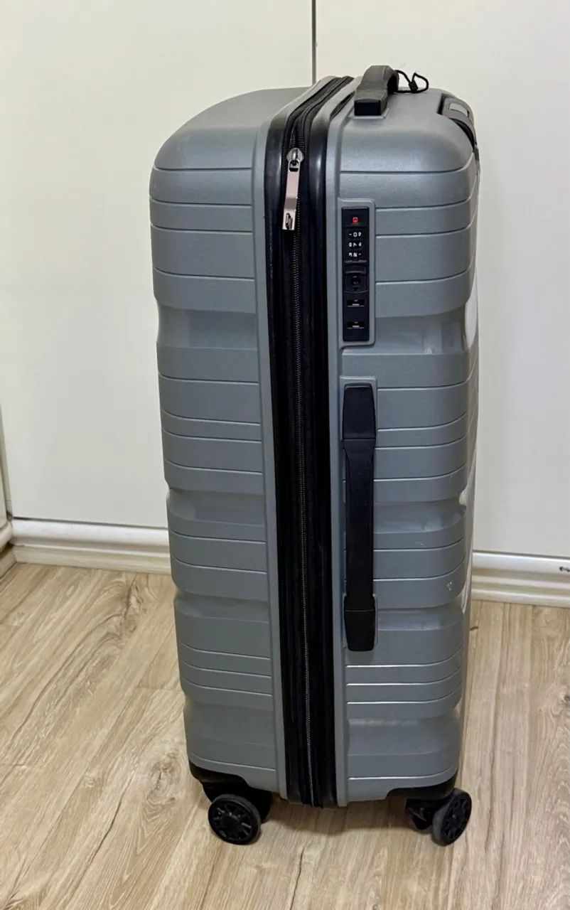 Mala Média 23kg Polipropileno Rodas 360° Mônaco tipo Le Postiche NOVA! - Foto 2