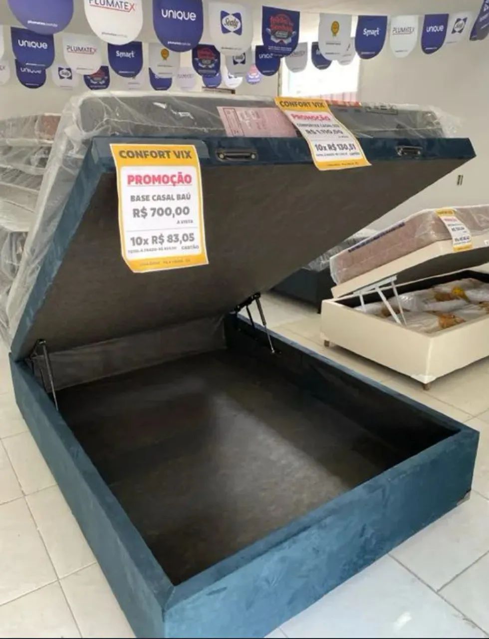 Cama Box com Baú - ConfortvixColchoes - Foto 3