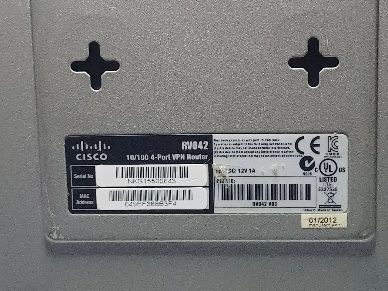 Roteador Cisco RV042- Dual WAN, VPN, Firewall<br> - Foto 5