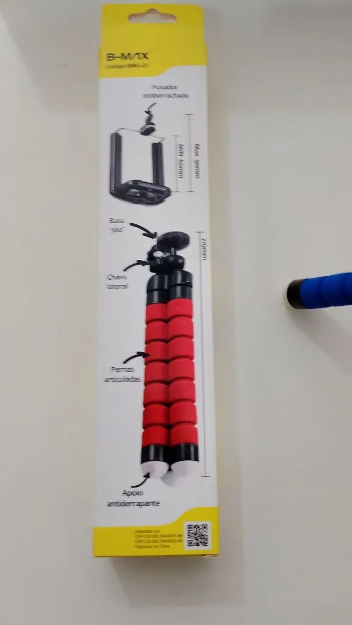 Tripé 20cm flexível para celular ou câmera  - Foto 6